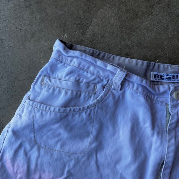 VINTAGE RESULT SHORTS Y2K CARGO WHITE BAGGY SUMMER FITS 37 - Picture 3 of 6